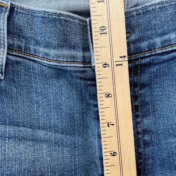 7 For All Mankind Jeans Mens 34 Blue Slimmy Slim Fit Stretch Denim Made in USA - Picture 6 of 10